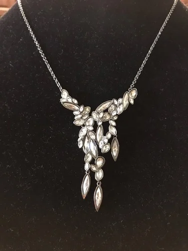 NewALEXIS BITTAR Miss Havisham Liquid Crystal Broken Glass Cascade Bib Necklace 2