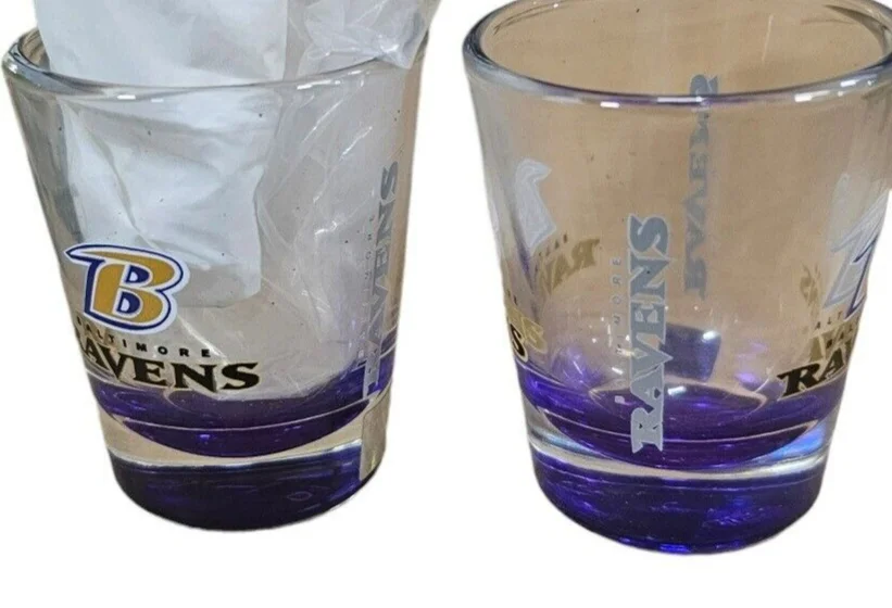 NFL Baltimore Ravens Shot Glass, NEW (Logo)