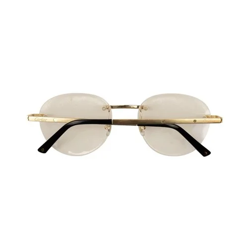NIB CARTIER Gold CT0109O-001 Round Rimless Eyeglasses Size OS 2