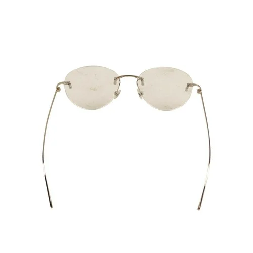 NIB CARTIER Silver Rimless Round Eyeglasses Size OS 3