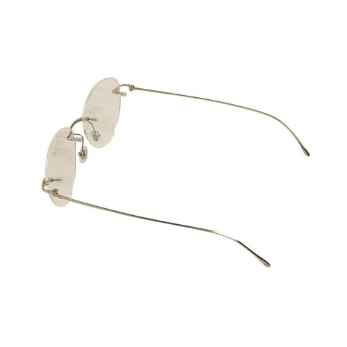 NIB CARTIER Silver Rimless Round Eyeglasses Size OS 4