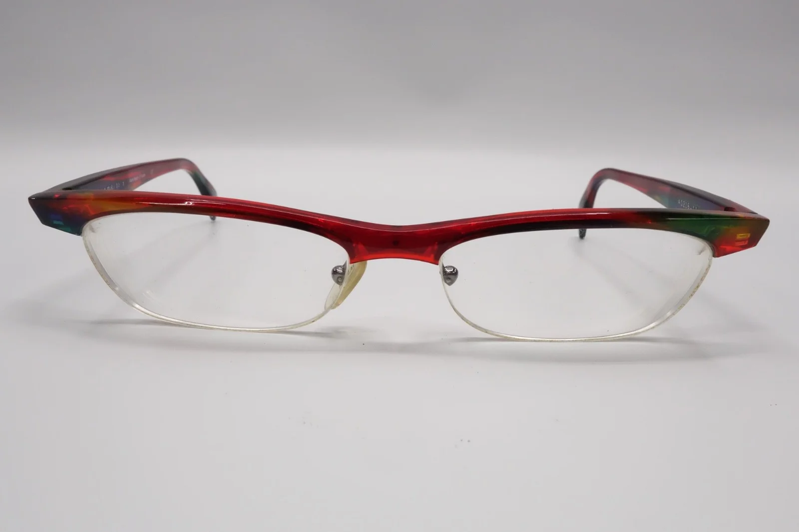 Nice ALAIN MIKLI A0206 Eyeglasses FRAMES 11 Red Rainbow Colors Cat Eye 9189 2