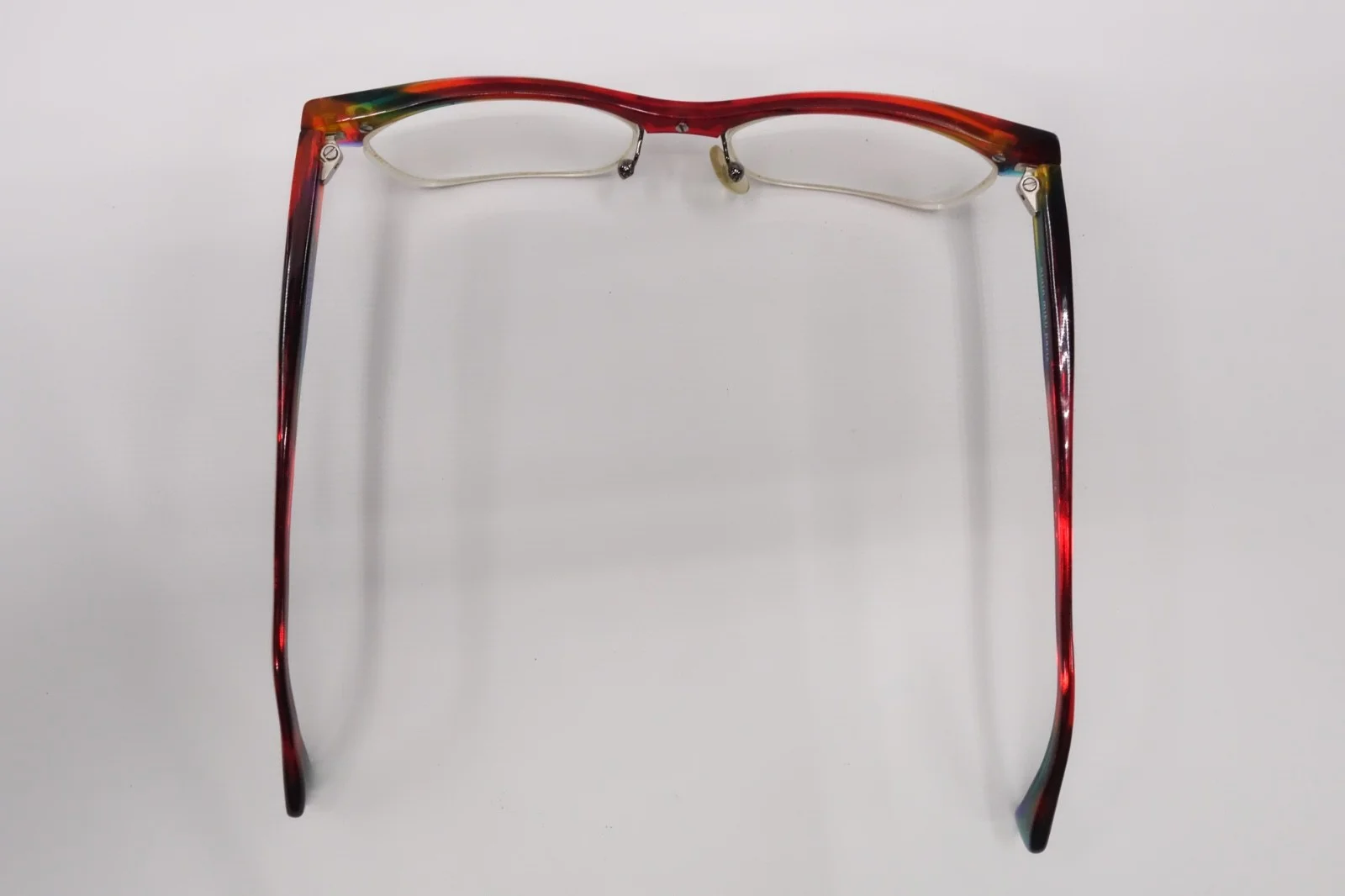 Nice ALAIN MIKLI A0206 Eyeglasses FRAMES 11 Red Rainbow Colors Cat Eye 9189 4