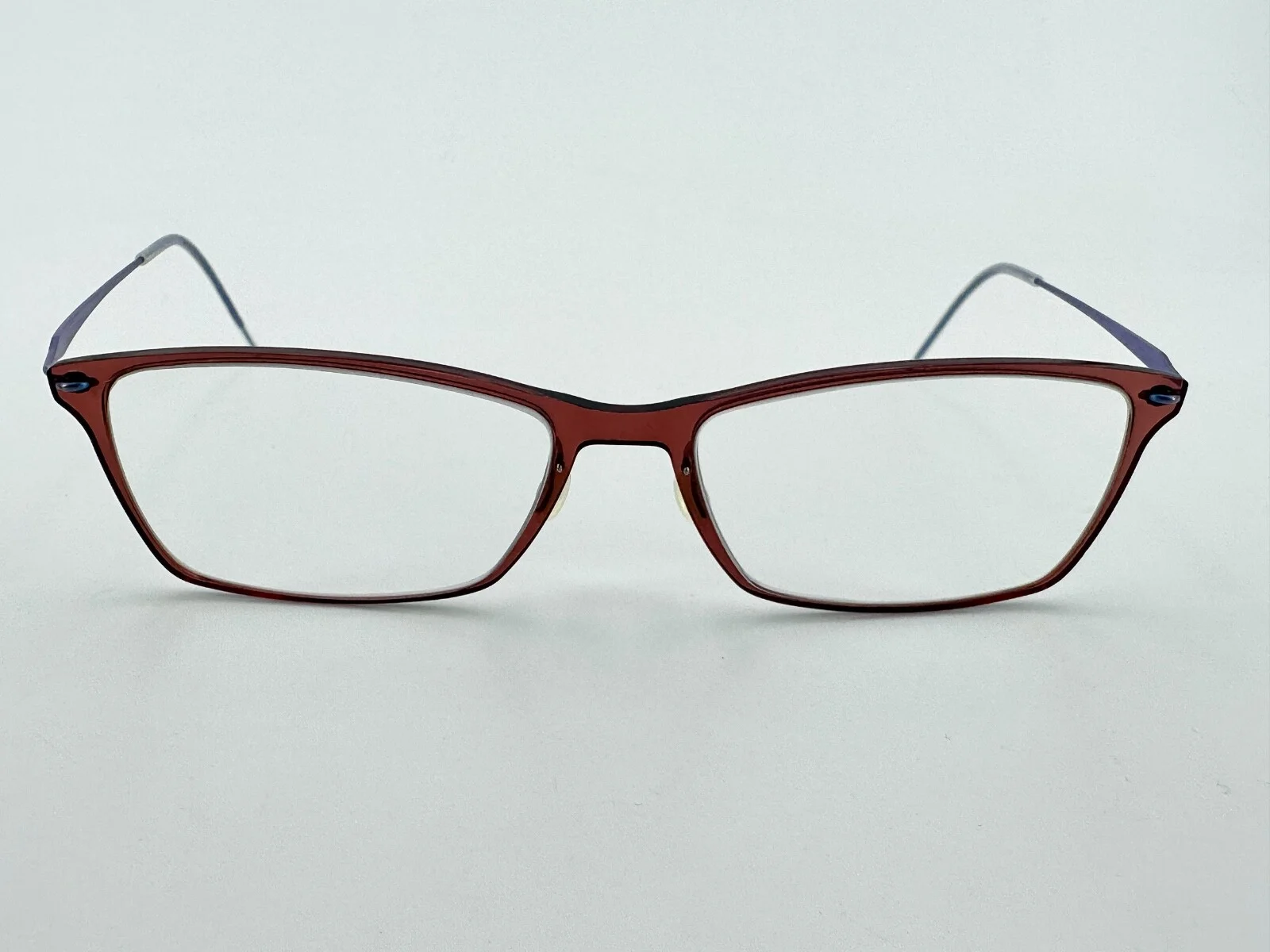 NICE Lindberg 6503 Eyeglasses FRAMES 80 Blue 53[]16-140 Brown T803 I219 2