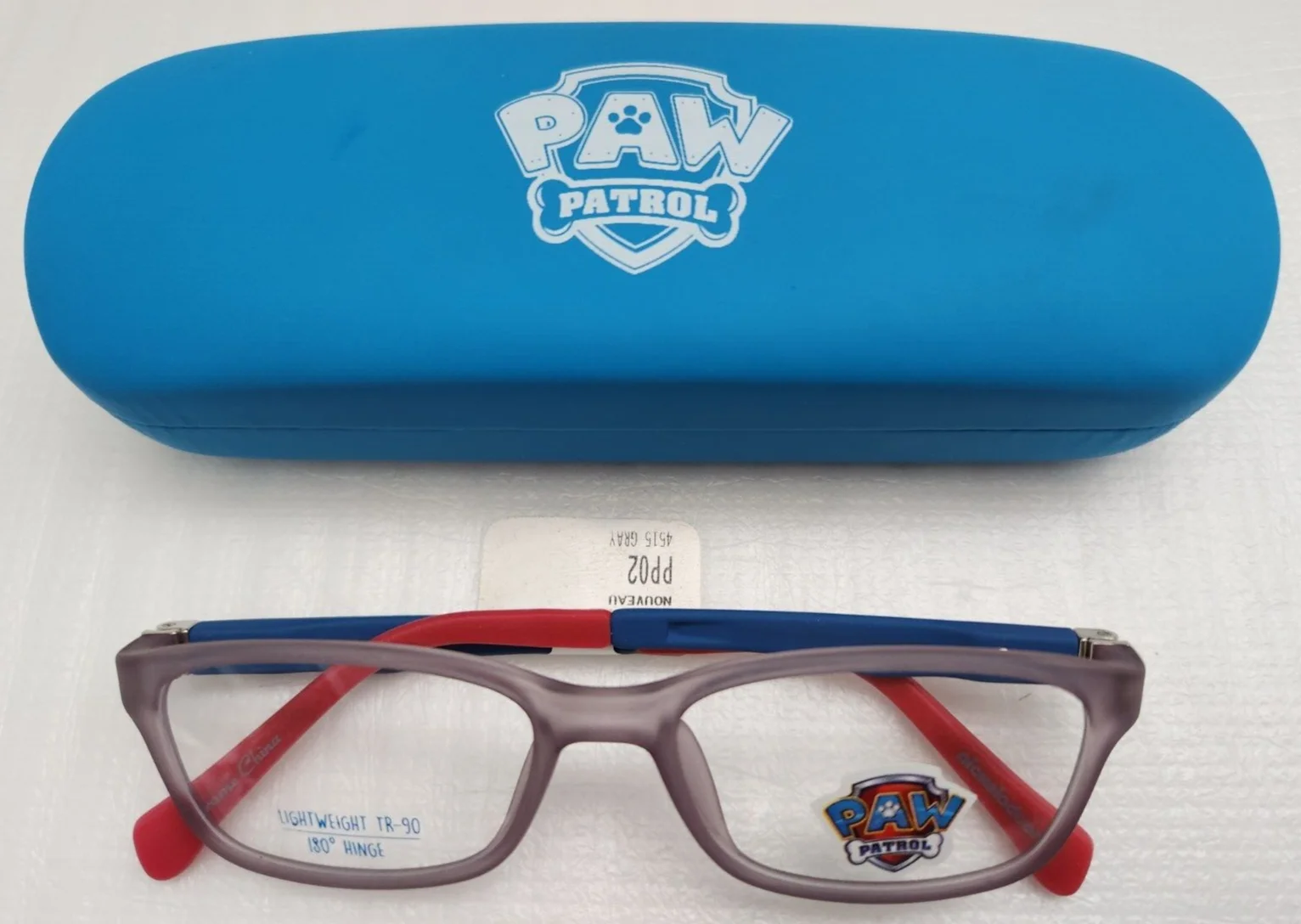 Nickelodeon Kid Eyeglasses Frame Paw Patrol PP02 45[]15-125 Gray Blue Red - F S