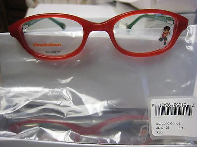 NICKELODEON NIC DIEGO 0005 RED 44-17-125 Eyeglass Frames New