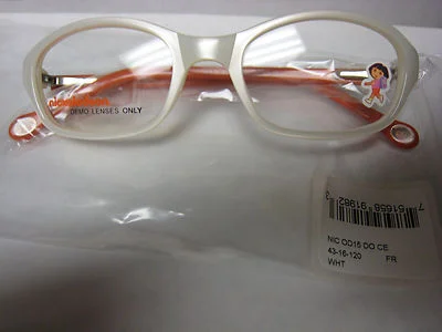 NICKELODEON NIC DORA OD15 WHITE 43-16-120 Eyeglass Frames New