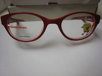 NICKELODEON NIC SPONGE BOB OB19 RED 43-17-125 Eyeglass Frames New