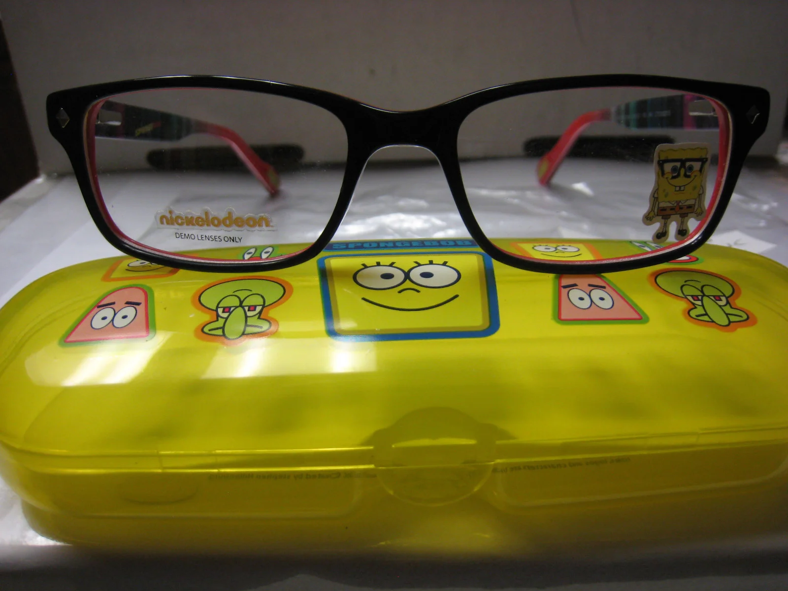 NICKELODEON NIC SPONGE BOB PIXELATE in BLACK 48-15-130 Eyeglass Frames DEMO