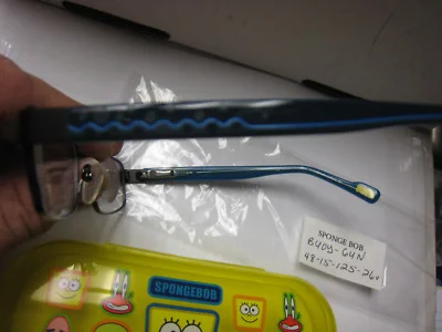 NICKELODEON NIC SPONGE BOB style BOUY in GUNMETAL 48-15-125 Eyeglass Frames 2