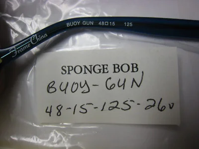 NICKELODEON NIC SPONGE BOB style BOUY in GUNMETAL 48-15-125 Eyeglass Frames 3