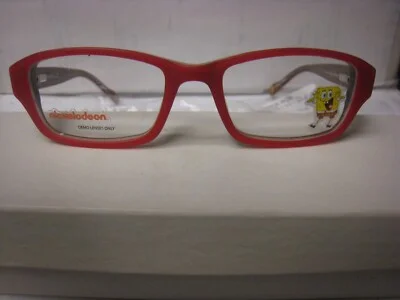 NICKELODEON NIC SPONGE BOB URCHIN RED 45-15-125 Eyeglass Frames New
