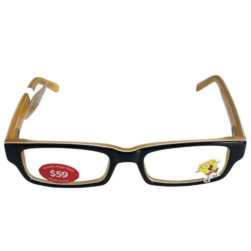 Nickelodeon Spongebob Black Eyeglass Frames PUFF BLK Size 47-16-135