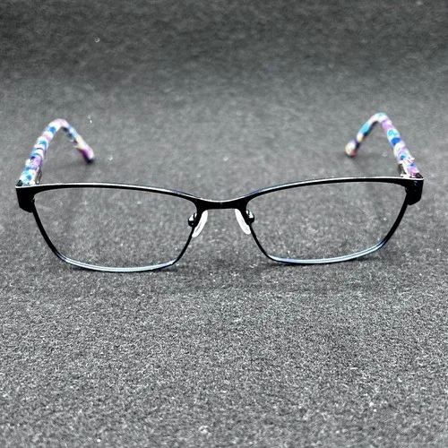 Nicole Miller Carman C05 Eyeglasses Frame Navy Mottled Flex Ti 57-16-140 Used 3