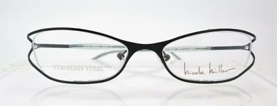 Nicole Miller Chintz Black 51-17 Eyewear Eyeglass Optical Frames Womens NOS