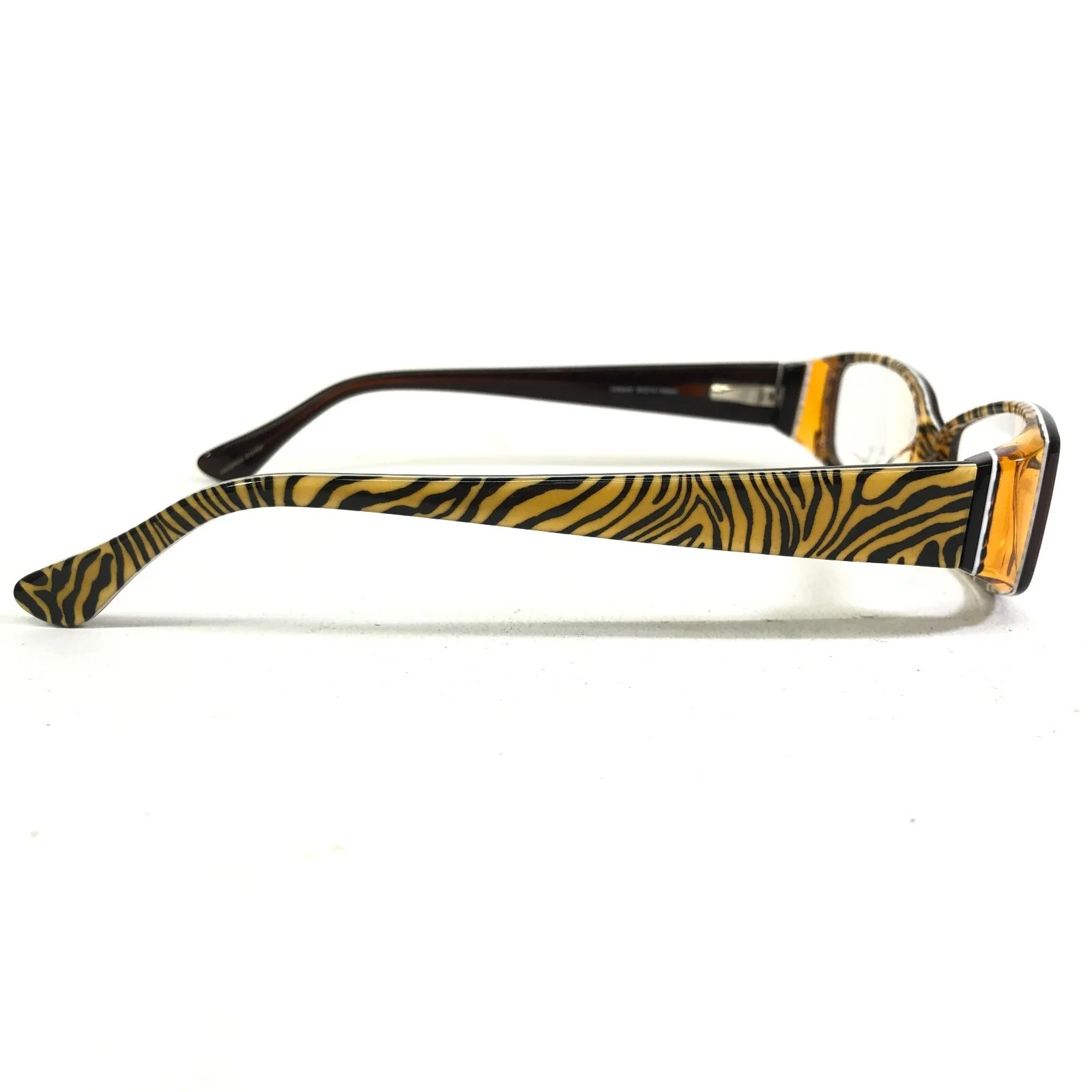 Nicole Miller Eyeglasses Frames Glamazon Leopard Brown Tiger Print 53-15-140 4