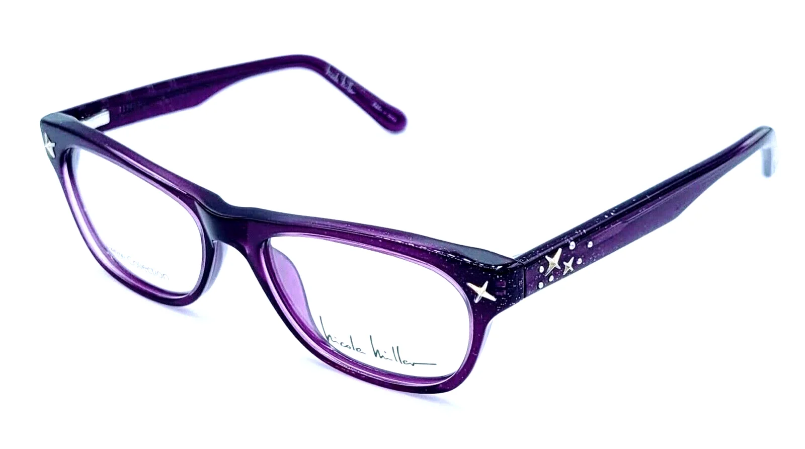 NICOLE MILLER - FRONT C02 48/15/130 - PURPLE - NEW Authentic EYEGLASSES