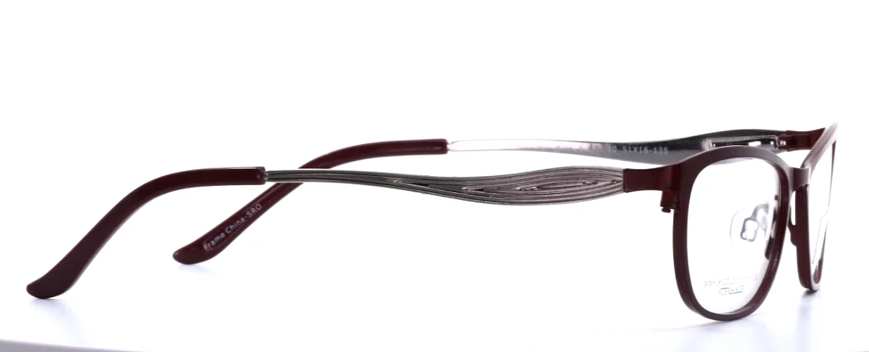 NICOLE MILLER WNY18 30 Burgundy Womens Cat Eye Full Rim Eyeglasses 51-16-135 4