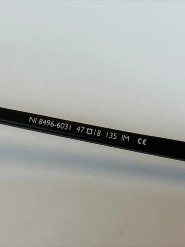 Nifties NI 8496-6031 Matte Black Eyeglasses 47-18 135 Small Frames - NEW 4