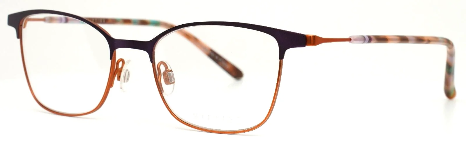 NIFTIES NI8512 3021 Lilac Womens Semi Cat Eye Full Rim Eyeglasses 47-17-135 B:36