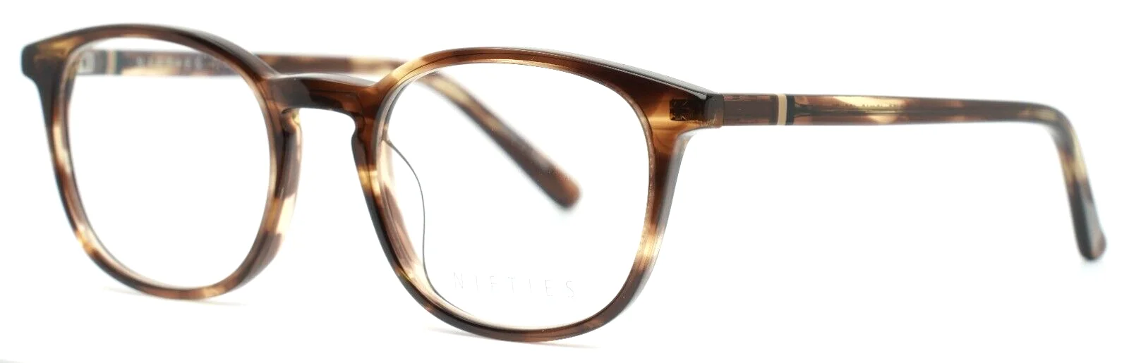 NIFTIES NI9463 5425 Brown Womens Round Full Rim Eyeglasses 48-18-135 B:38
