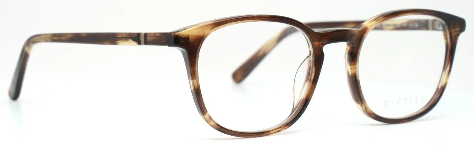 NIFTIES NI9463 5425 Brown Womens Round Full Rim Eyeglasses 48-18-135 B:38 3
