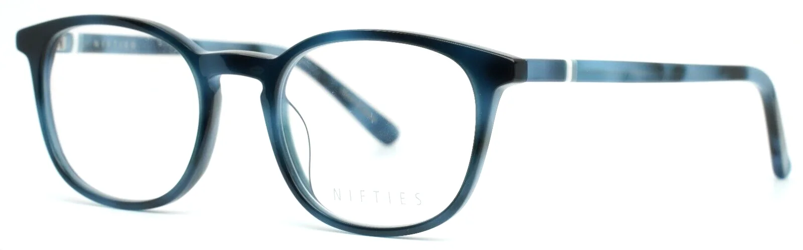 NIFTIES NI9463 9034 Navy Womens Round Full Rim Eyeglasses 48-18-135 B:38