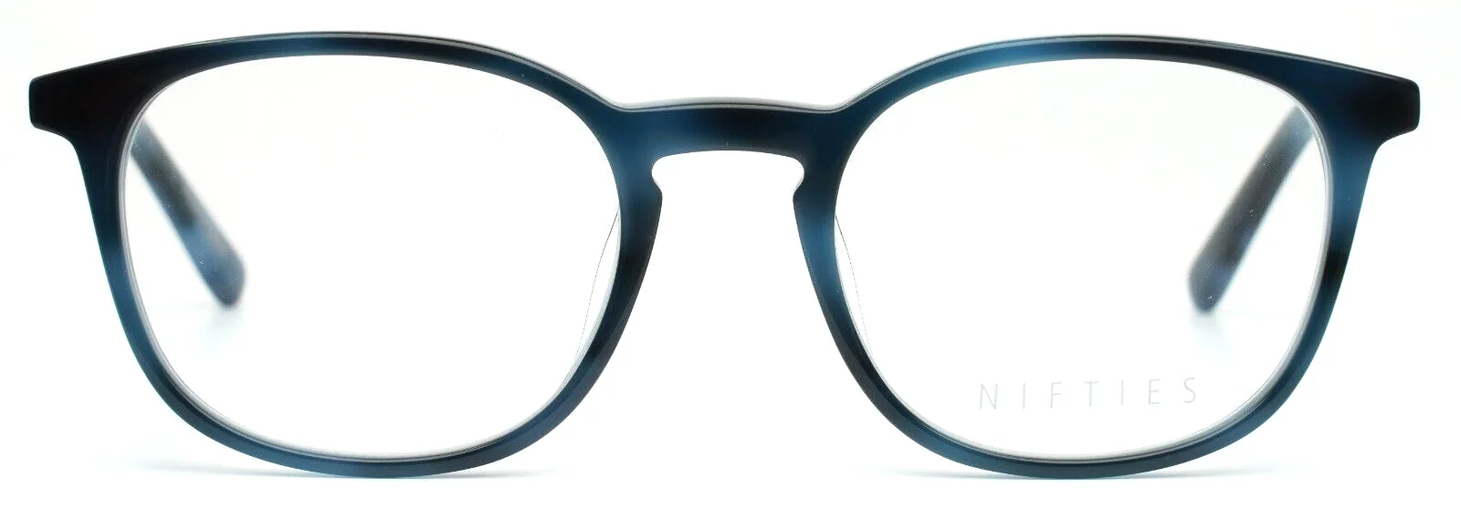 NIFTIES NI9463 9034 Navy Womens Round Full Rim Eyeglasses 48-18-135 B:38 2