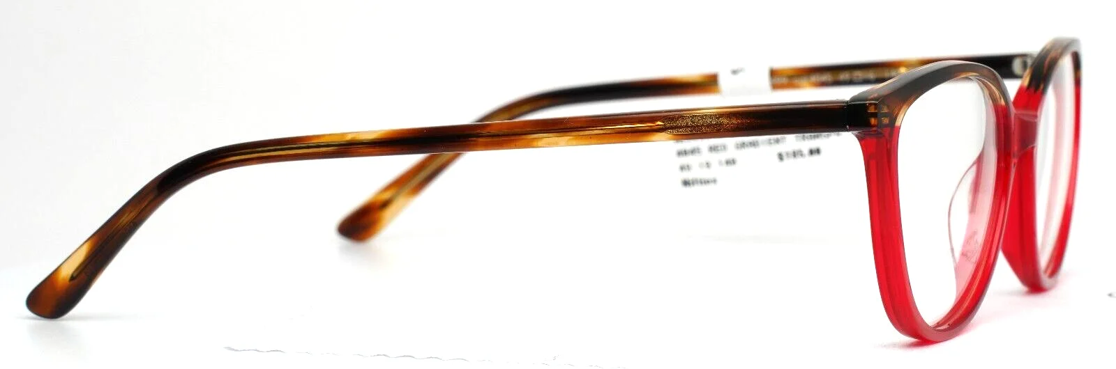 NIFTIES NI9499 4045 Red Gradient Transparent Womens Cat Eye Eyeglasses 49-16-140 4