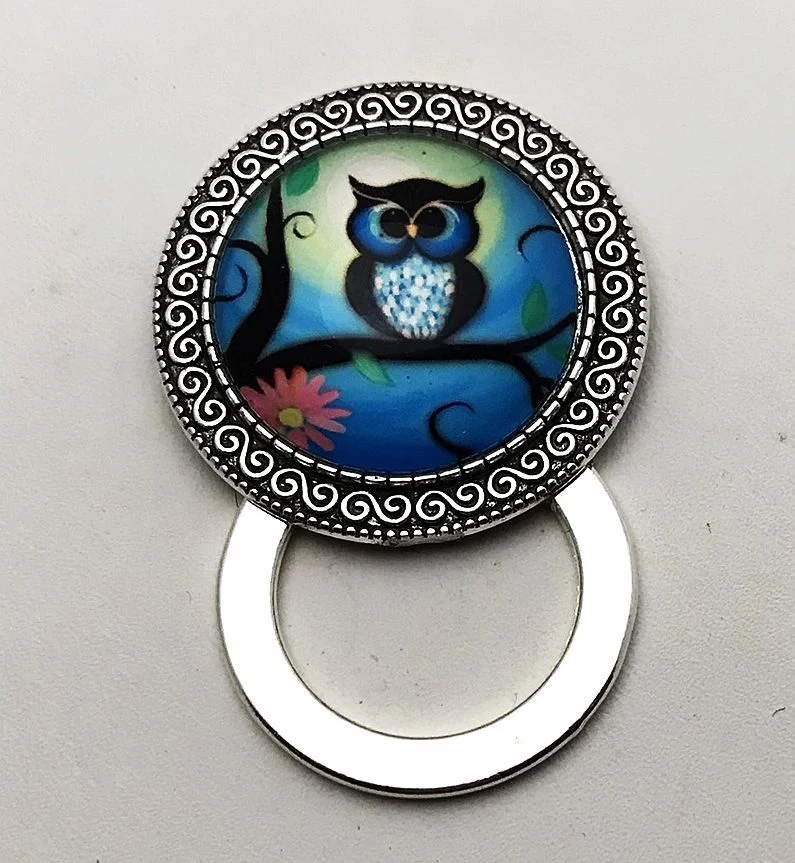 Night Owl Magnetic Badge Eyeglass Holder, Magnetic Pin Brooch