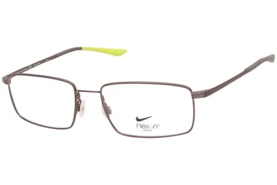 Nike 4305 075 57mm Brushed Gunmetal New Rectangle Eyeglasses with case