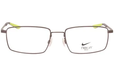 Nike 4305 075 57mm Brushed Gunmetal New Rectangle Eyeglasses with case 2