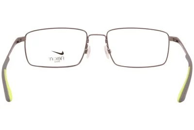 Nike 4305 075 57mm Brushed Gunmetal New Rectangle Eyeglasses with case 4