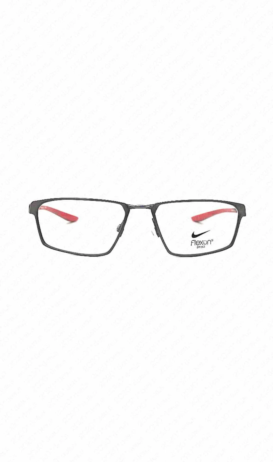 NIKE 4310 073 55mm Satin Gunmetal University Red w/Demo Eyeglasses 55-17-140 3