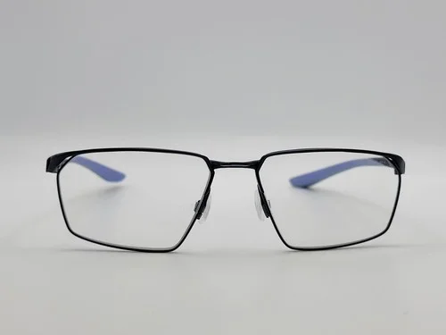 Nike 4311 401 Satin Navy/Royal Pluse Irregular Eyeglass Frames 56-16-140 2