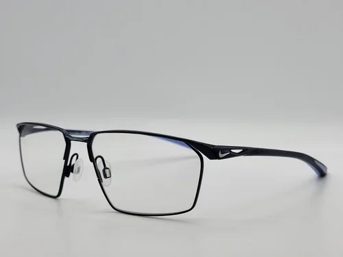 Nike 4311 401 Satin Navy/Royal Pluse Irregular Eyeglass Frames 56-16-140 3
