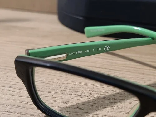 Nike 5528 015 black and green Kids Eyeglasses Frames Nike Glasses 45-15-130 RARE 3
