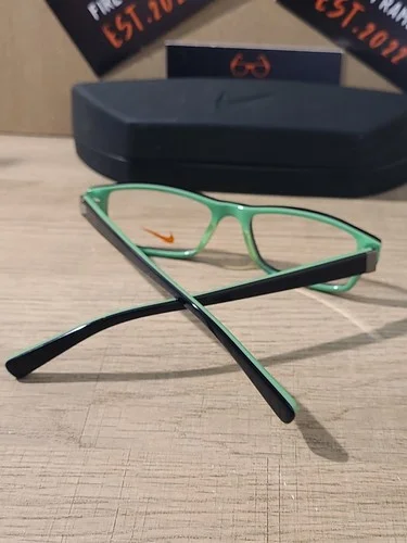 Nike 5528 015 black and green Kids Eyeglasses Frames Nike Glasses 45-15-130 RARE 4