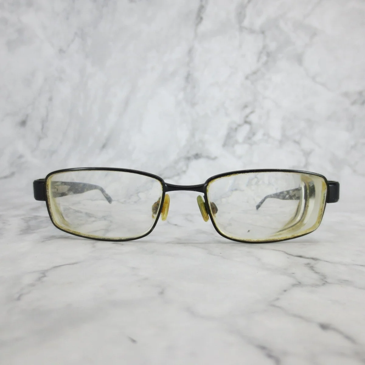 Nike 5571 020 Eyeglasses Full Rim Black Green Rectangular Frames 48-15-130
