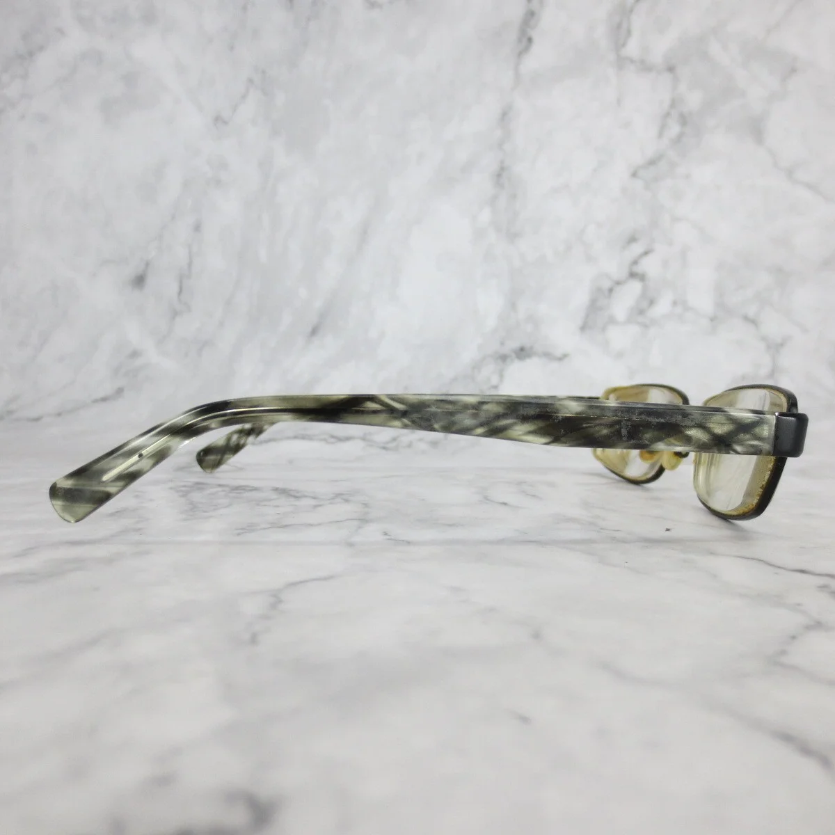 Nike 5571 020 Eyeglasses Full Rim Black Green Rectangular Frames 48-15-130 3