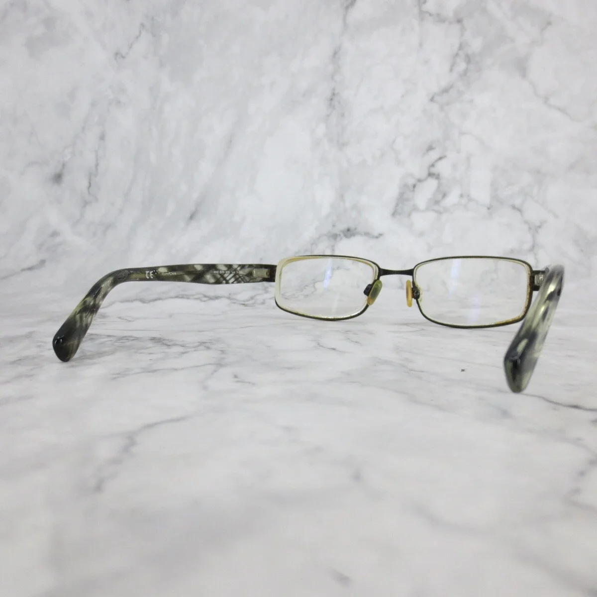Nike 5571 020 Eyeglasses Full Rim Black Green Rectangular Frames 48-15-130 4