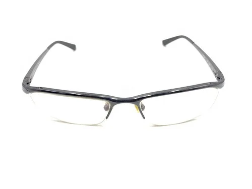 Nike 6037 001 Titanium Black Half Rim Eyeglasses Frames 53-17 135 Designer Sport 2