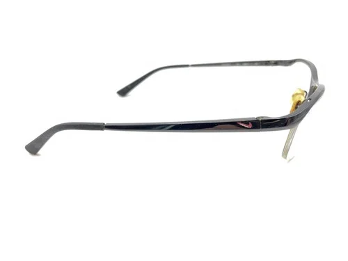 Nike 6037 001 Titanium Black Half Rim Eyeglasses Frames 53-17 135 Designer Sport 4