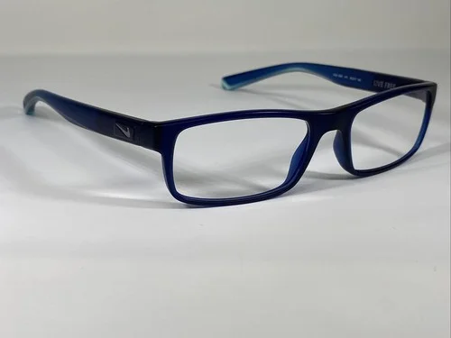 NIKE 7090 411 Navy Blue Translucent Matte Eyeglasses Frame 53-17-140 3