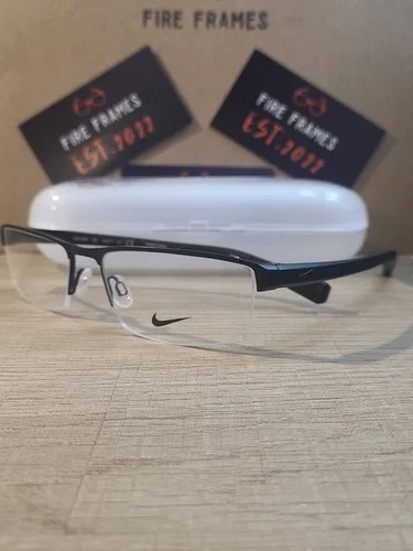 NIKE 8097 001 Eyeglasses Satin Black Frames 55-17-140