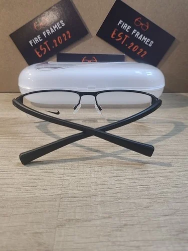 NIKE 8097 001 Eyeglasses Satin Black Frames 55-17-140 4