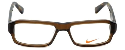 Nike Designer Reading Glasses 5524-200-48mm Crystal Brown Havana Stripe Tortoise