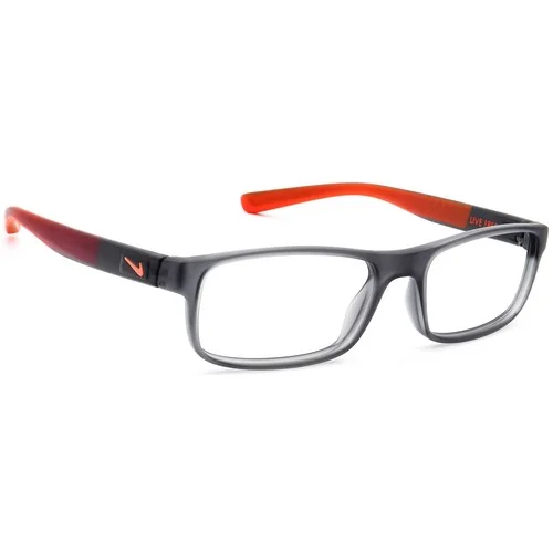 Nike Eyeglasses 7090 068 Matte Gray/Crystal Hyper Rectangular Frame 53[]17 140