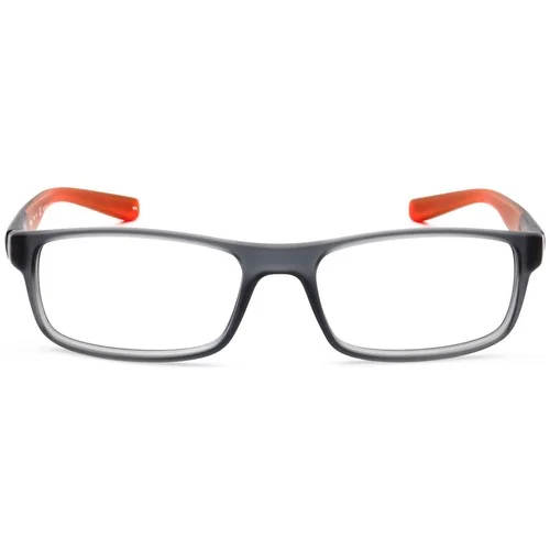 Nike Eyeglasses 7090 068 Matte Gray/Crystal Hyper Rectangular Frame 53[]17 140 2