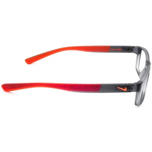 Nike Eyeglasses 7090 068 Matte Gray/Crystal Hyper Rectangular Frame 53[]17 140 4
